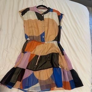 Rebecca Minkoff Color block mini dress